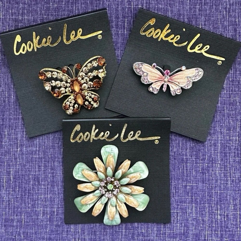 *NWT* Cookie Lee | 3 Brooches